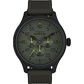 Timex Expedition Field Chronograph 43mm Men’s Analog Watch | INDIGLO Backlight | Durable Comfortable Adjustable Strap | Rugged Outdoor Watch | 100M Water Resistance