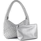 LIKEBAG Woven Handbag for Woman Vegan Leather Shoulder bag and Purse Small Fashion Shopper Totes Ladies Underarm Bags