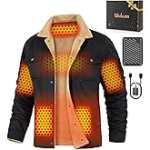Wulcea Graphene Heated Jacket for Men 12V Fast Charge 18400mAh Large Capacity