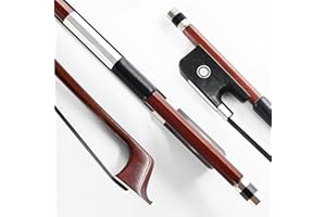 VINGOBOW Brazilwood Cello Bow 4/4 Full Size 71.5cm Ebony Frog Natural Mongolian Black Horsehair Well-Balanced Warm Tone
