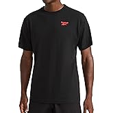 Reebok Mens Phasic Graphic Crewneck T-Shirt, Standard Fit, Lightweight Cotton-Poly Fabric