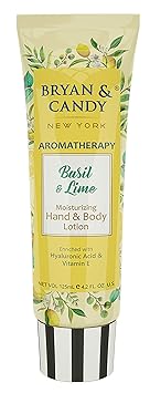 Bryan & Candy New York Basil & Lime Hand and Body Lotion with Shea and Aloe Vera for Smooth, Moisturized Skin (125ml)