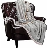 Owl Sherpa Fleece Blanket, Super Thick and Warm Cozy Luxury Blanket 40"x50",Cute White Owl Perch On Tree Branch Bed Blanket, Fuzzy Thick Reversible Fluffy Plush Microfiber Throw Blanket for Couch