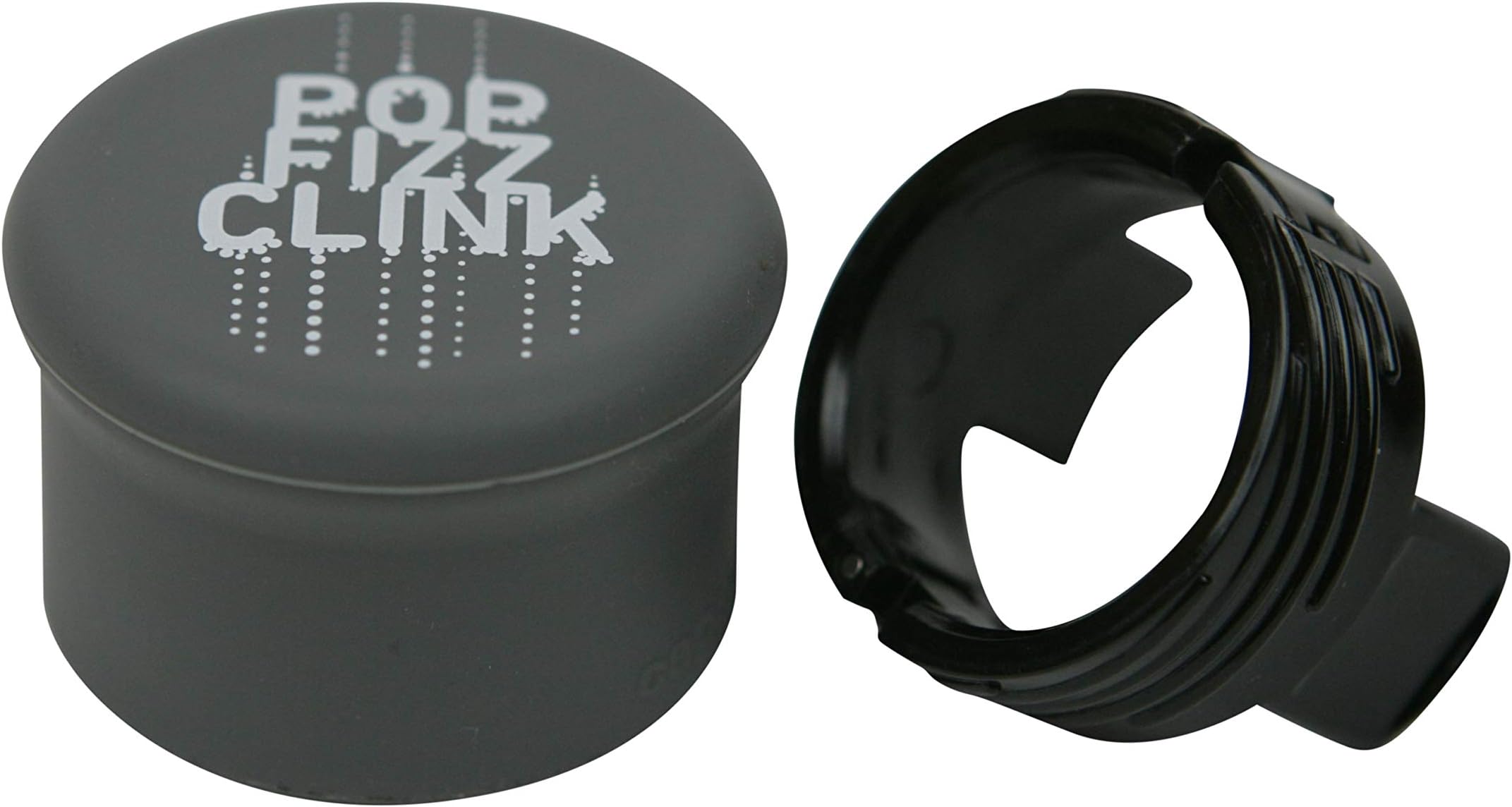 CapaBunga CB05 CapaBubbles Reusable Sparkling Wine Bottle Stopper, Silicone, Gray