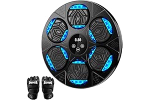 LOLBOX Upgraded Music Boxing Machine - Smart Wall Mount Boxing Trainer with Bluetooth & Gloves for Adults & Kids, Home Gym & Office Workout Equipment