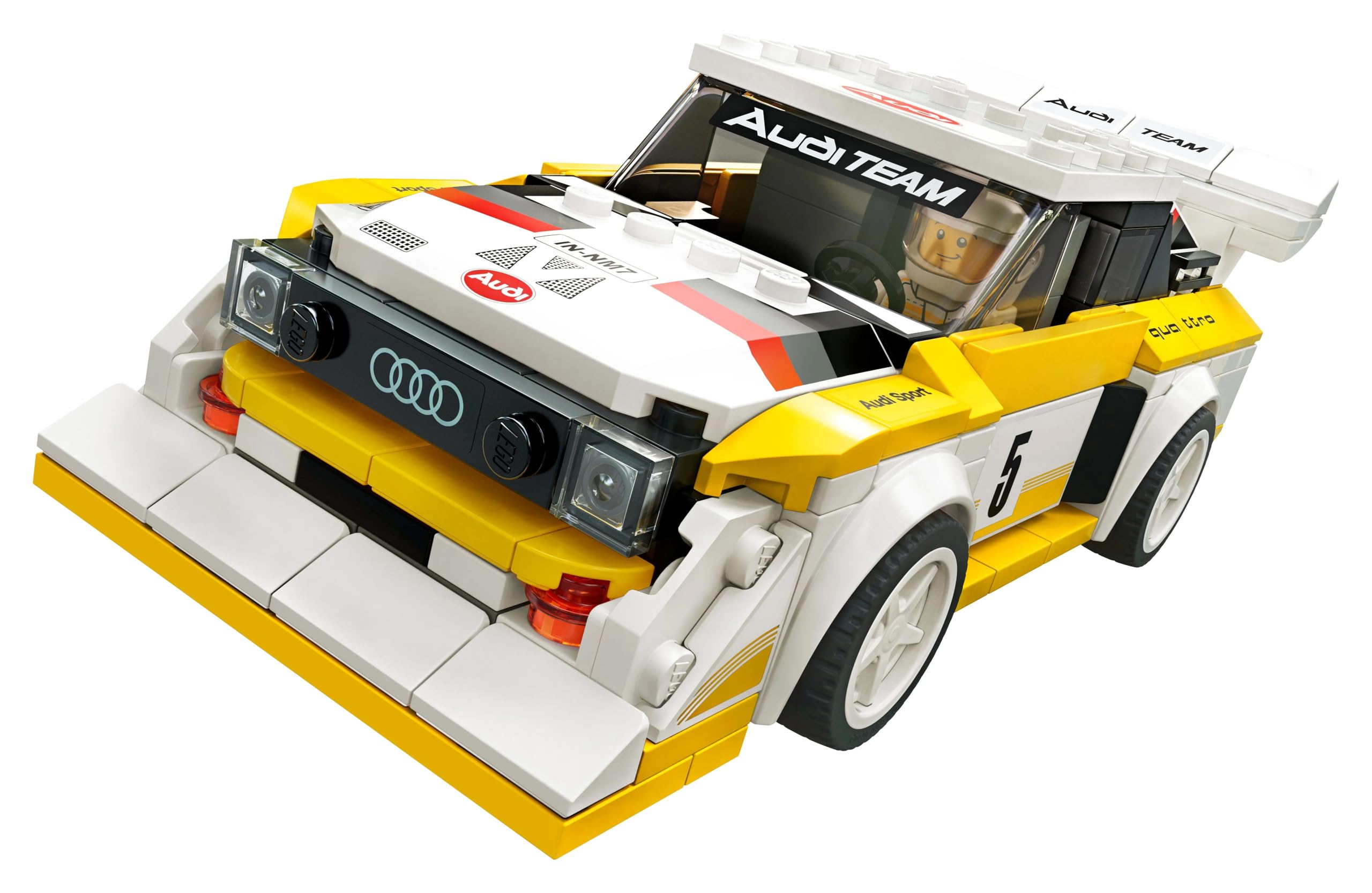 LEGO 76897 Speed Champions Audi Sport quattro S1 Racer Toy, with Racing Driver Minifigure, Race Cars Building Sets