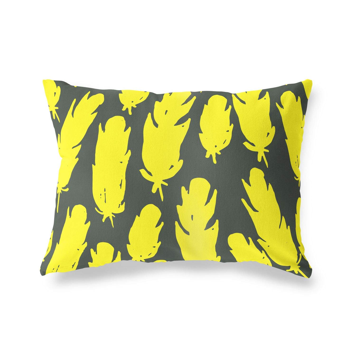 BonaMaison Decorative Cushion Cover, Neon Yellow-Fume Throw Pillow Covers, Home Decorative Pillowcases for Livingroom, Sofa, Bedroom, Size: 45X60 Cm - Designed and Manufactured in Turkey