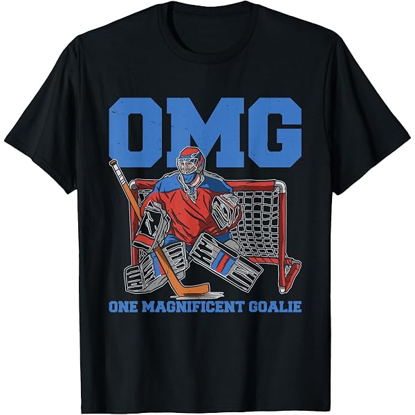 Vintage Top 10 Goalie Excuses Hockey T-Shirt - Fun Gift For Ice Hockey Goaltenders, Men & Women (Black, Medium) - View #10