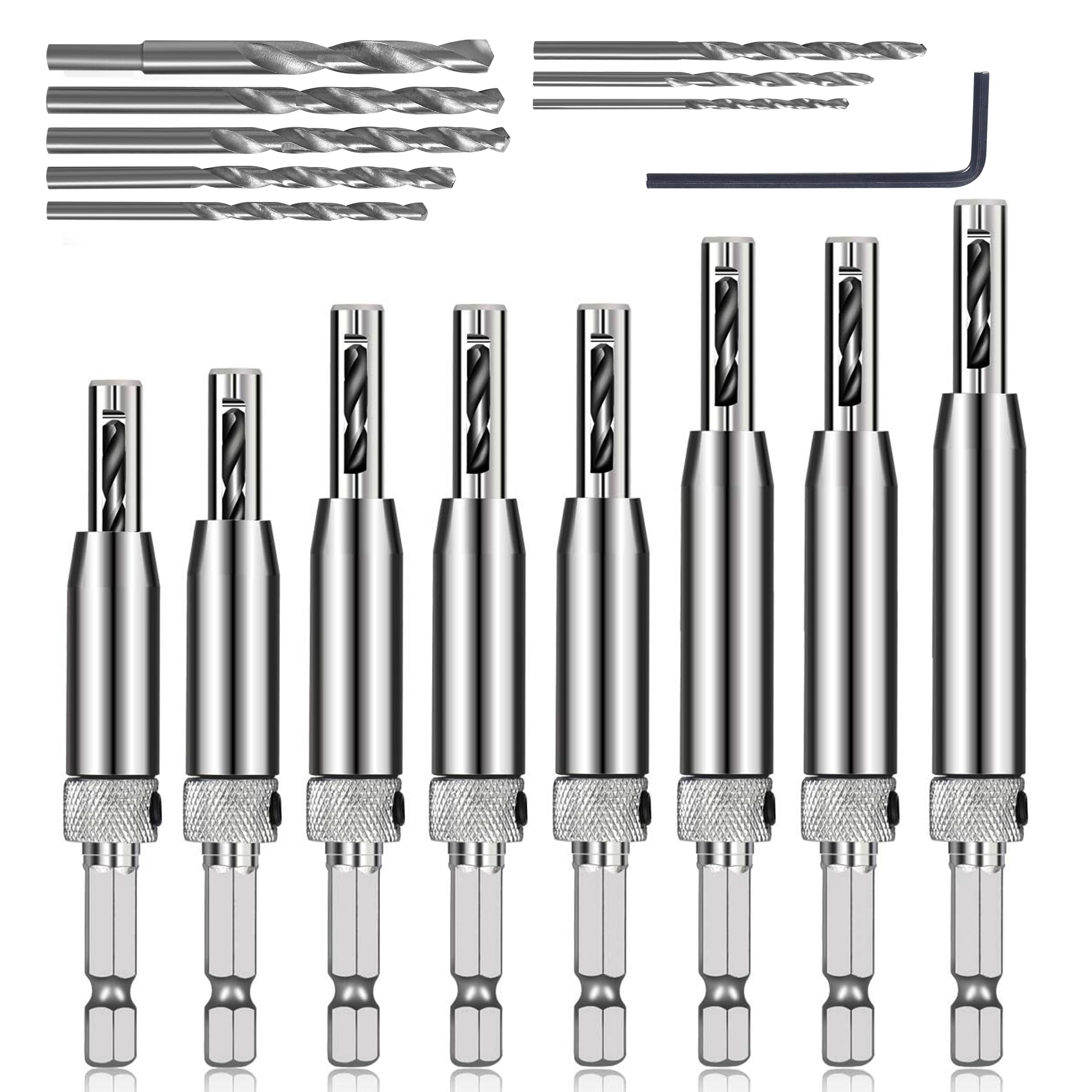 AIMLENTOOL 17pcs VIX Bits Self Centering Drill Bit