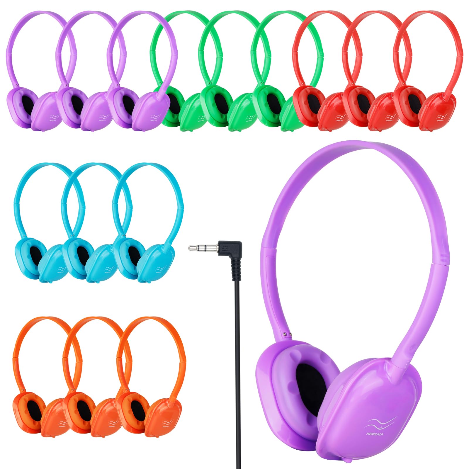 thumbnail image 2 of Aazon.co: Hongzan 20 Pack Classroo Headphones Bulk For School Students Kids Children, Durable 2 of 12