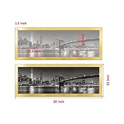 Annecy 10x30 Picture Frame Gold（2 Pack）, 10 x