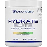 EndurElite Hydrate Elite – Electrolyte Powder – Instant Hydration & Electrolytes for Endurance Athletes – Hydration Powder Mix – Caramel Apple – 31 Servings