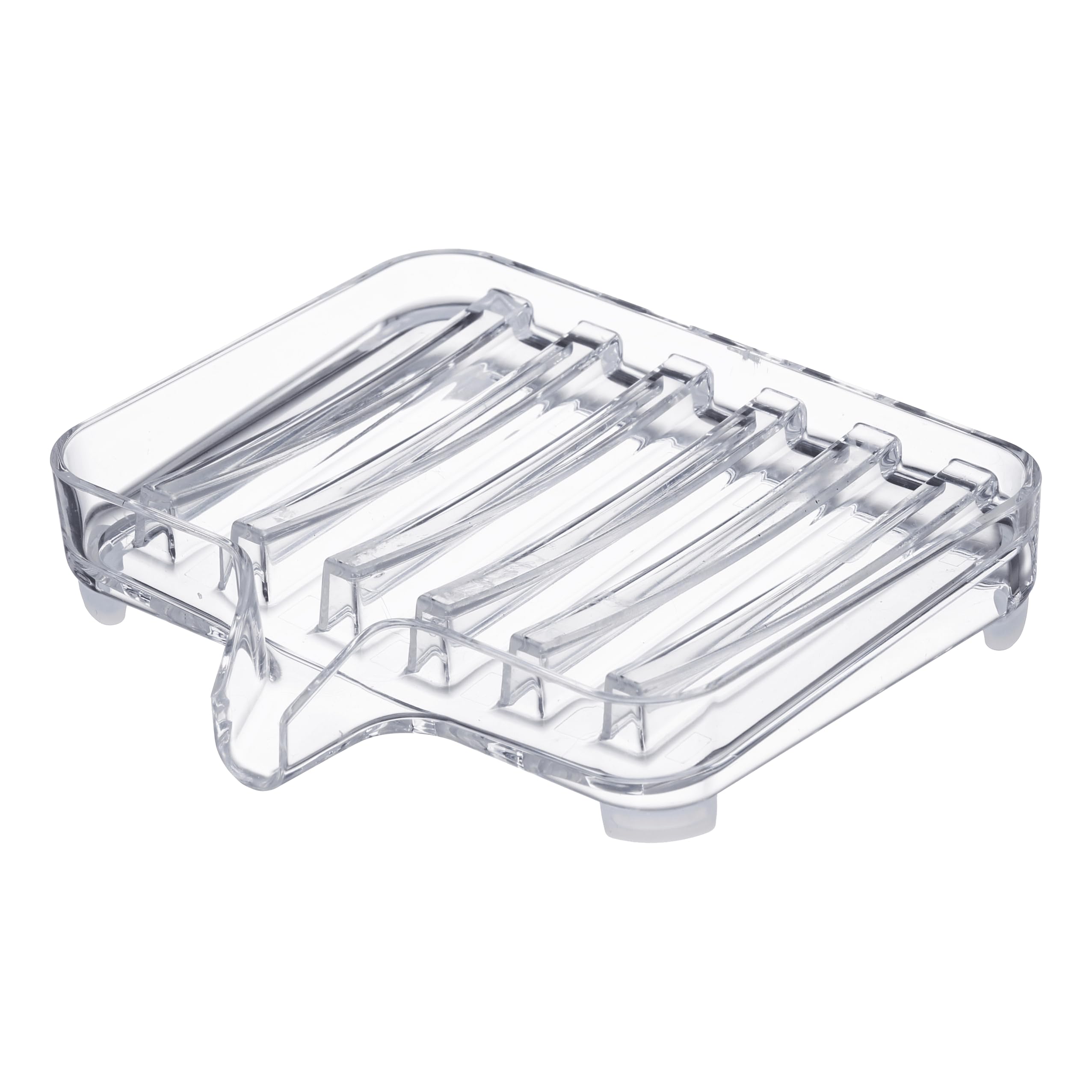 YAMAZAKI Self Draining Acrylic Sink Soap Dish, One Size