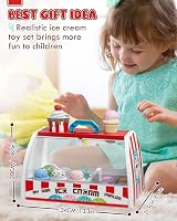 Lehoo Castle Ice Cream Toys for Kids 28pcs Counter Set Pretend Play 3+ view 5