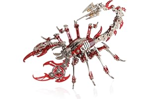 YUEZUDPO 3D Metal Puzzles for Adults, Scorpion 3D Metal Model Kits to Build DIY Colorful 3D Metal Puzzle Ornaments for Adults,Teens Birthday Christmas