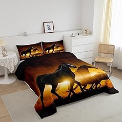 Feelyou Horse Comforter Set Full Size Western
