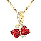 Valentines Day Gifts for Her, Birthday Gifts for Women Birthstone Necklace Teens Stocking Stuffers Dainty Gold Necklaces with 2 Birthstone Teen Girl Gifts Trendy Stuff Birthday Gift for Her Graduation Christmas Jewelry