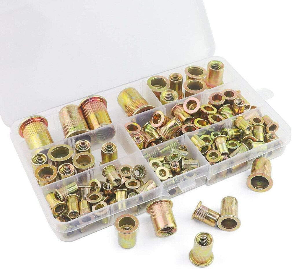 Business & Industrial Hex Nuts 128Pcs Nutsert Tool Kit Rivnut Stainless