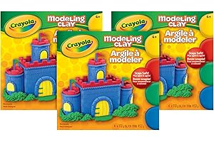 Crayola 3 Pack Bundle of Modeling Clay 1lb, Classic Colours