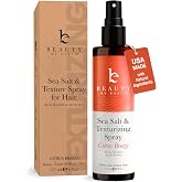 Sea Salt Spray - Aloe-Enhanced Texture Spray, Beach Waves without Dryness | Texture &amp; Volume Spray for All Hair Types, USA Made with Natural &amp; Organic Ingredients, Citrus Breeze Scent 6oz
