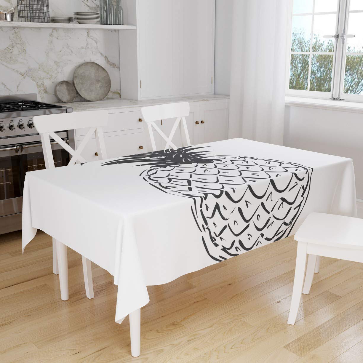 Bonamaison Kitchen Decoration, Tablecloth, 140cm x 160cm - Designed and Manufactured in Turkey