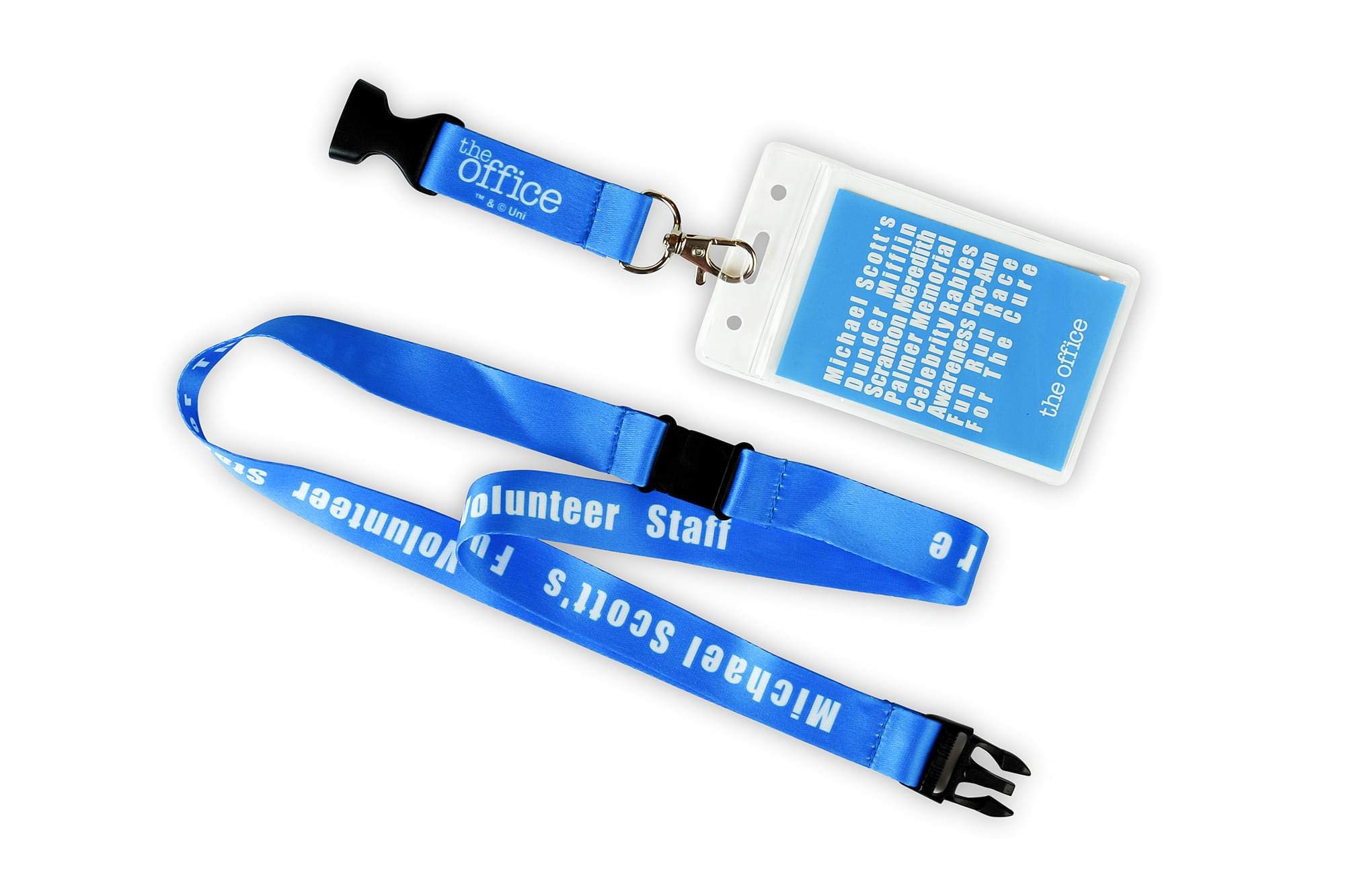 The Office Fun Run Race for The Cure Lanyard & ID Badge | Raise Rabies Awareness