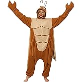 CWDGAGANB Unisex Adult Onesie Pajamas, Flannel Cosplay Animal One-Piece Halloween Costume Sleepwear Homewear