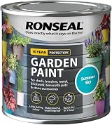 Ronseal Garden Paint Summer Sky 250 ml view 4