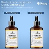 Kanzy Vitamin E Oil for Face Skin Hair 60ml Plant Based d-Alpha-tocopherol view 2