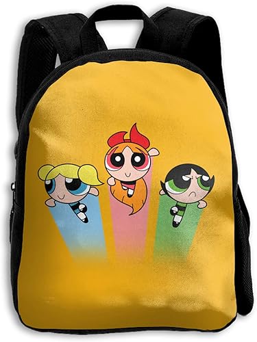 Amazon 子供 キッズ カバン パワーパフ ガールズ 1 大容量 軽量 幼稚園 通園 入園 入学 リュックサック 遠足 旅行 通学 新学期 誕生日 お祝い プレゼント かわいい 低学年 男の子 女の子 バックパック Unbeanded メンズ