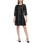 Calvin Klein Womens Chiffon A-line with Lurex