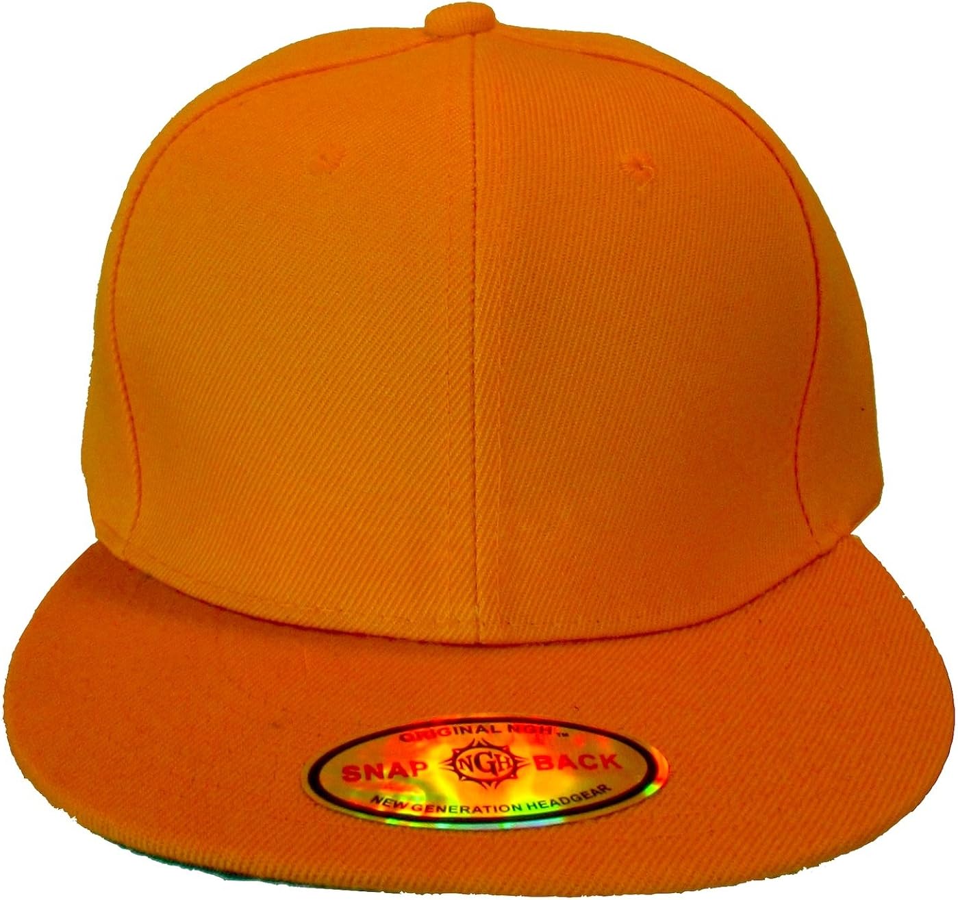 plain orange hat