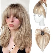 Amazon.com: Flequillo con clip, flequillo falso, flequillo con ...