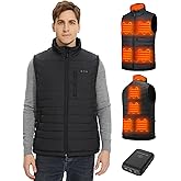Evonicc Men's Heated Vest with 7.4V 16000mAh Battery Pack Included, Lightweight Heated Vest for Men, Heated Hunting Vest