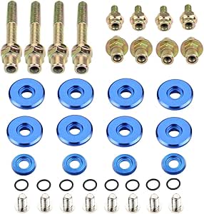 Amazon Com Dewhel B Series B16 B17 B18 Vtec Low Profile Slim Valve Cover Hardware Washer Bolt Color Blue Automotive