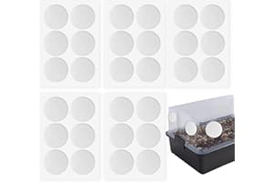 NUYOACH 30Pcs 2.5" Monotub Filter Mushroom Adhesive Disks,0.08In Thick Mushroom Filters Patches Filter Pads Discs, Breathable High Temperature Resistant Replacement Filter Pad for Mushroom Growth