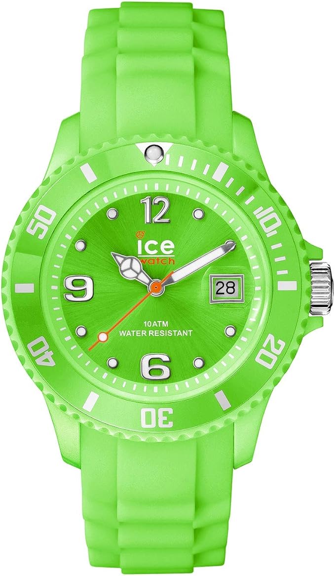 Amazon Com Ice Watch Men S Si Gn B S 09 Sili Collection Green Plastic And Silicone Watch Ice Watch Watches