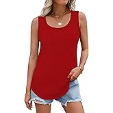Tank Tops for Women Summer Sleeveless Casual Loose Fit Tunic Tops