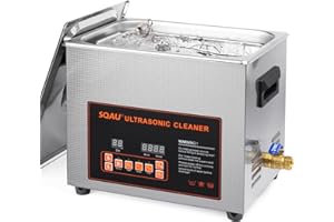 SQAU 30L Ultrasonic Cleaner Machine with Digital Heater and Timer, Total 1200w Lab Proffessional Ultrasonic Cleaner for Wrench Tools Industrial Parts Mental Instrument Apparatus Cleaning