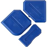 XIYAOXI Silicone Caulking Tools Compatible with Sealant Grout Finishing Sealing 3 Pieces Blue Caulk Tool Kit Caulking Finishing Tools