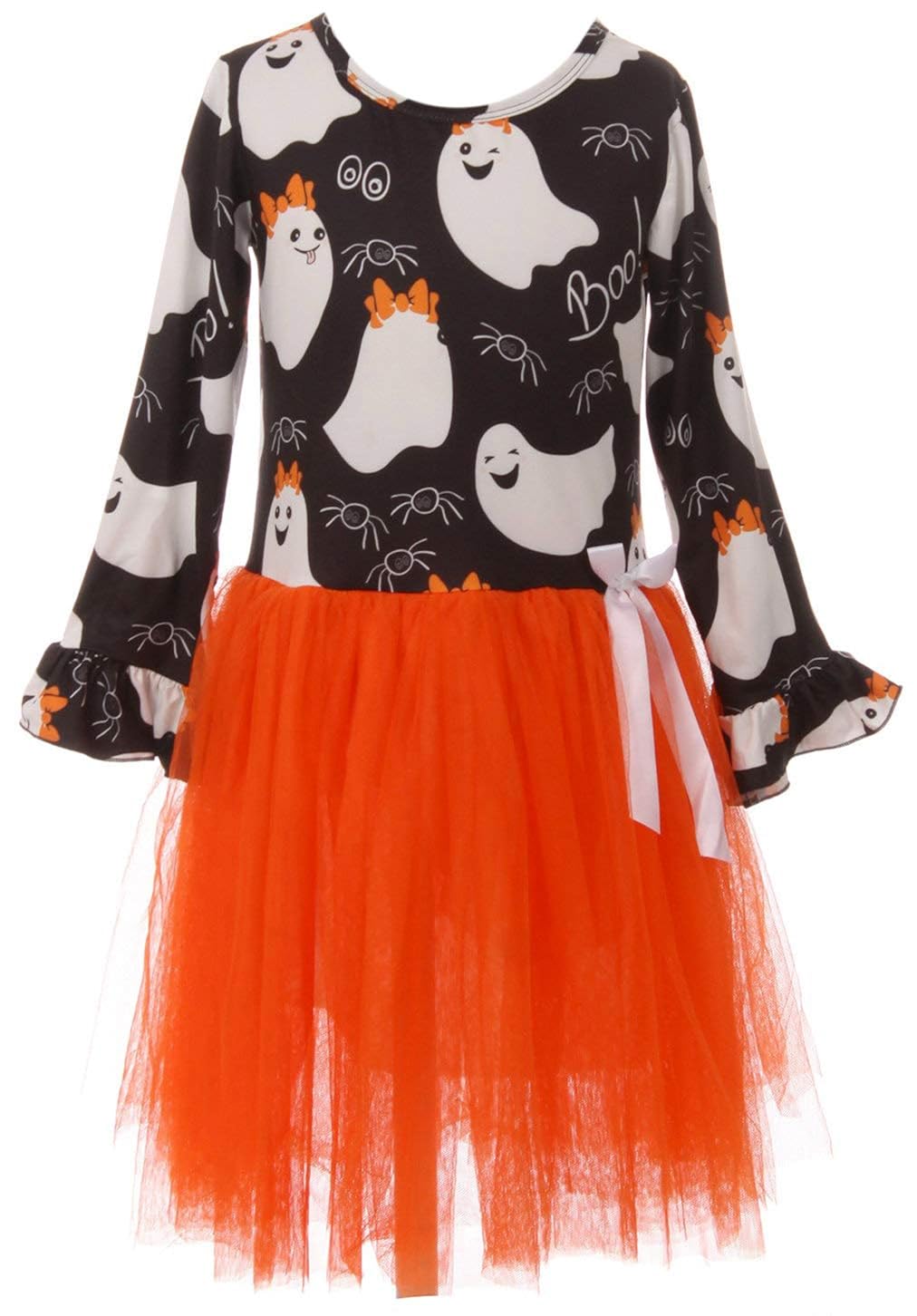 light orange flower girl dresses