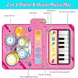 DQMOON 2 in 1 Music Mat for Kids Piano Drum Toddler Toy 1-6 Years view 4