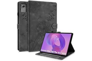 Auslbin Case for Lenovo Idea Tab Plus 12.1" 2025 Tablet Premium Leather Cover with Card Slot and Stand Function and Pen Holde