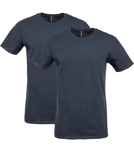 Gildan Camiseta De Manga Corta Para Hombre, M, Negro, Dorado