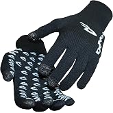 DEFEET Duraglove ET with Grippies, Touchscreen Compatible Gloves | USA-made wool blend gloves with 40-60&deg;F warmth, no-slip palm/finger grips, touchscreen fingertips, year-round versatility