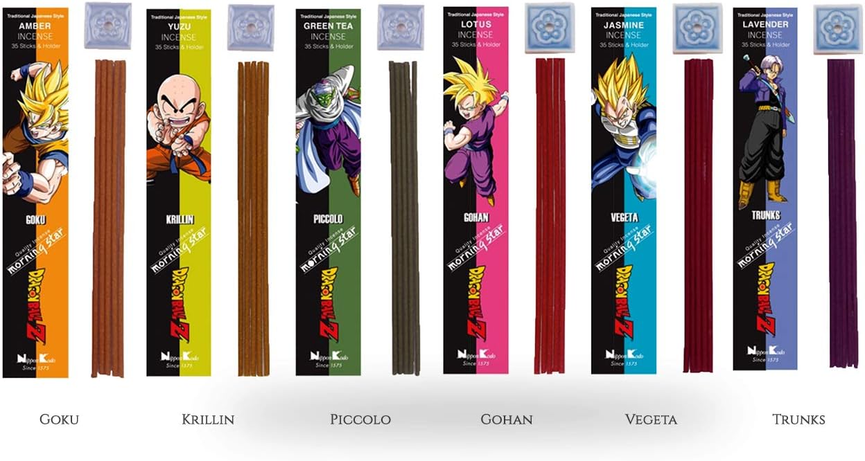nippon kodo Morning Star Incense Dragon Ball Z Special Collection | 6 Fragrances X 35