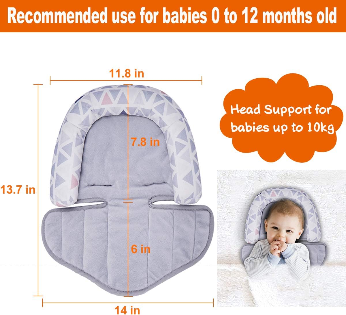 Ideal Pour Les Sieges Dauto De Poussette Coolbebe 2 In 1 Reducteur Poussette Coussin Soutien Bebe Souple Oreiller Voiture Coussin Protect Soutien Cosy Cale Tete Bebe Head Support Pour Cou Poussettes Et Landaus Youngunsofarizona