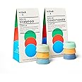 HiBAR - Shampoo & Conditioner Sampler Set - Maintain, Moisturize & Volumize Bars - Travel-Friendly - Salon-Quality Ingredients - Plastic, Soap, Paraben & Sulfate-Free - Color Safe - 6 Mini Solid Bars