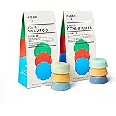 HiBAR - Shampoo & Conditioner Sampler Set - Maintain, Moisturize & Volumize Bars - Travel-Friendly - Salon-Quality Ingredient