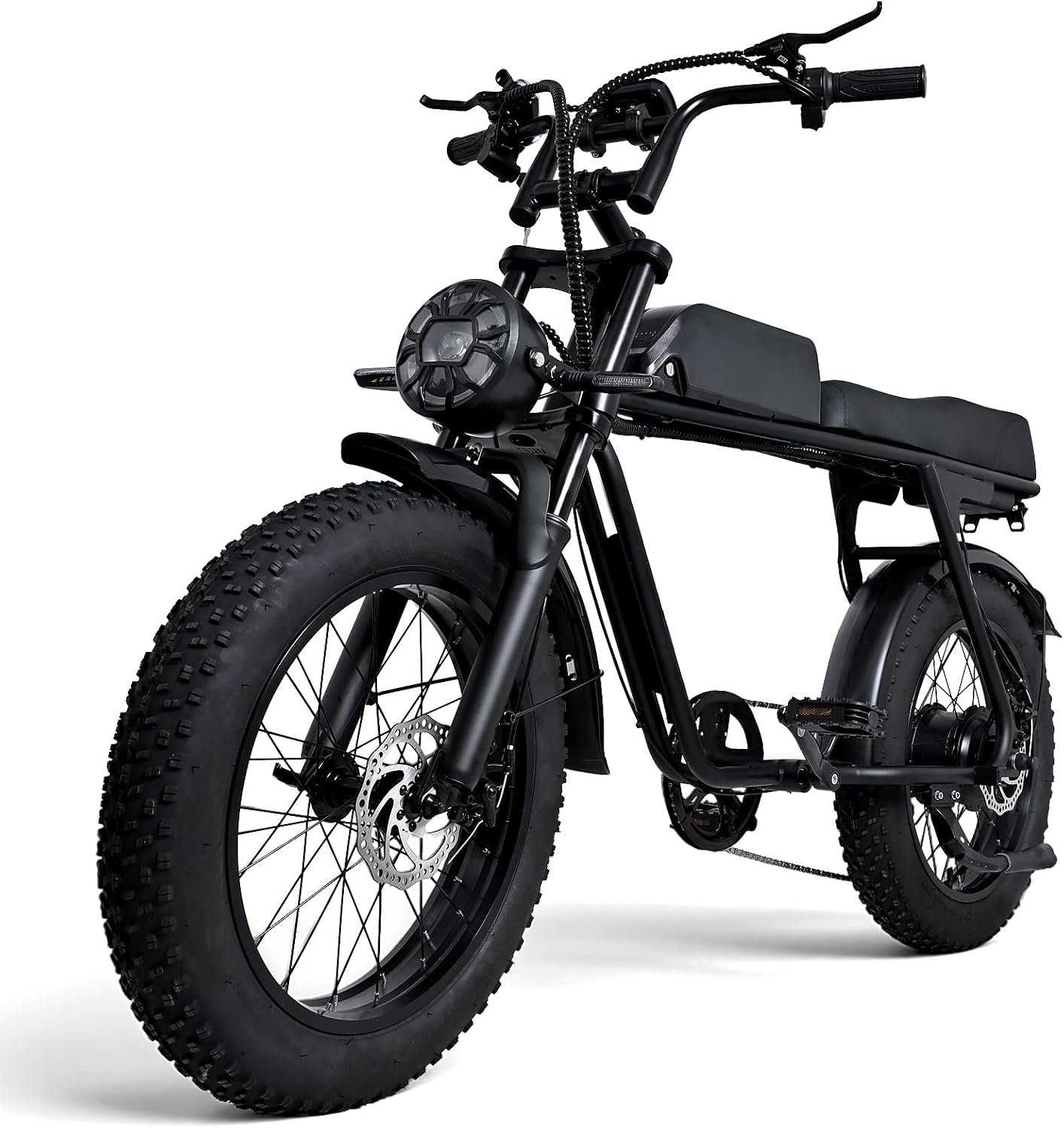 Electric Dirt Bike for Adults&Teens, 20 * 4 Inch Fat Tire 1500W Peak 30MPH Electric Bike with 48V 16AH 768Wh Battery, Dual Suspension